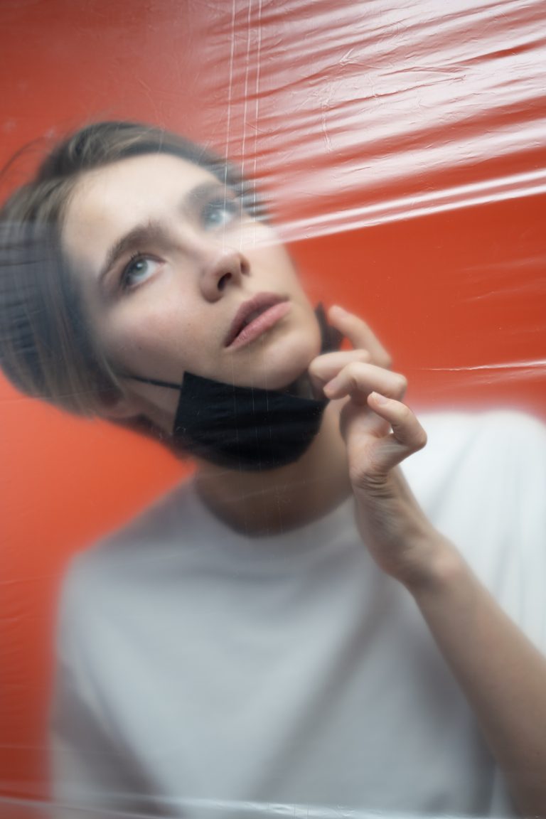 Lady with mask