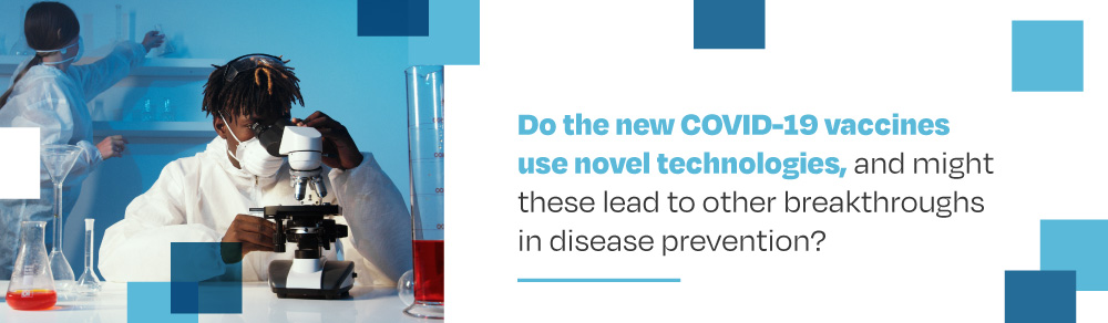 Covid-19 vaccine use novel technologies