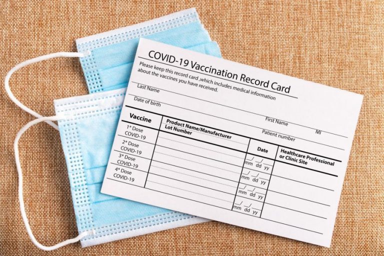 COVID 19 Vaccination Card